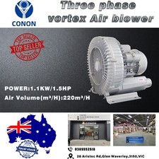 1.1kw/1.5HP Three phase VORTEX Air blower Gas pump High pressure suction VFD Fan