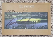 TIM CLARK Signed TPC SAWGRASS Scorecard w/ "2010 CHAMP!"-THE PLAYERS