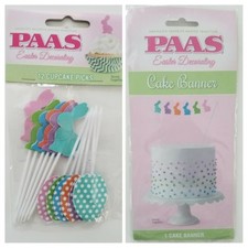 PAAS Baking Decorating CAKE, CUPCAKE Decor EASTER Bunnies,Eggs New