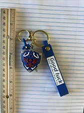 Legend Of Zelda Shield Metal  Rubber Keychain New Fast Shipping 