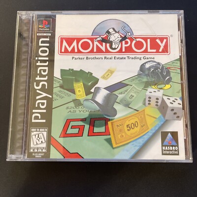 Monopoly (Sony PlayStation 1, 1998) complete in box Hasbro