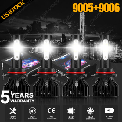 Kit faros LED Bombillas haz alto y bajo For camión MACK Vision CX CXN 1998-2015