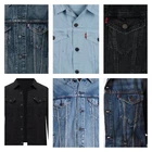 Levis Men's Trucker Jacket Denim Cotton Button Denim Trucker Jacket Many Colors