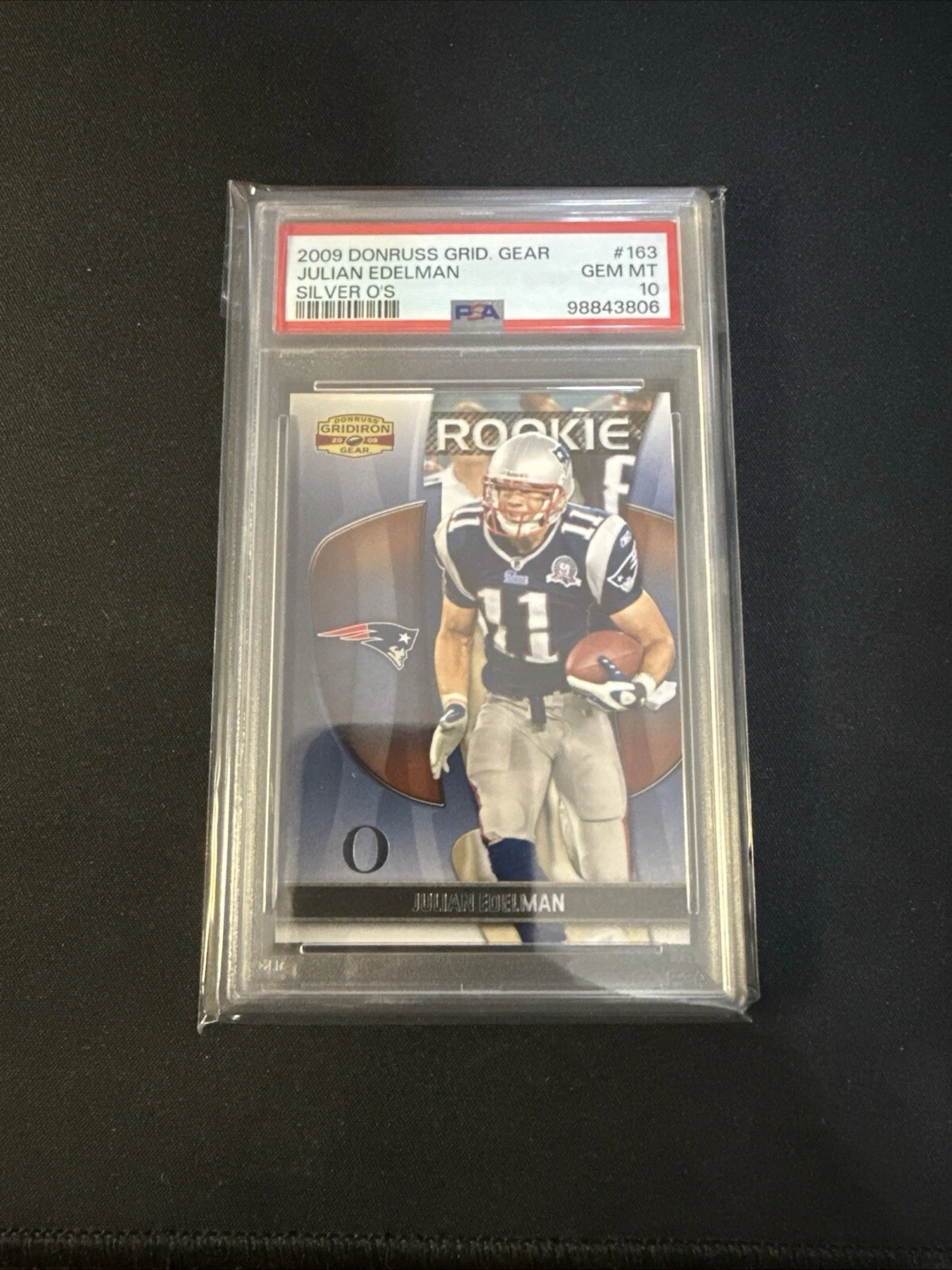 Julian Edelman Donruss Gridiron Gear #163 Silver Os