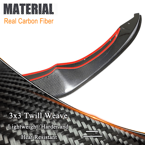 For BMW F80 M3 F82 F83 M4 2014-2019 REAL CARBON Front Bumper Lip Chin Spoiler - Picture 12 of 15