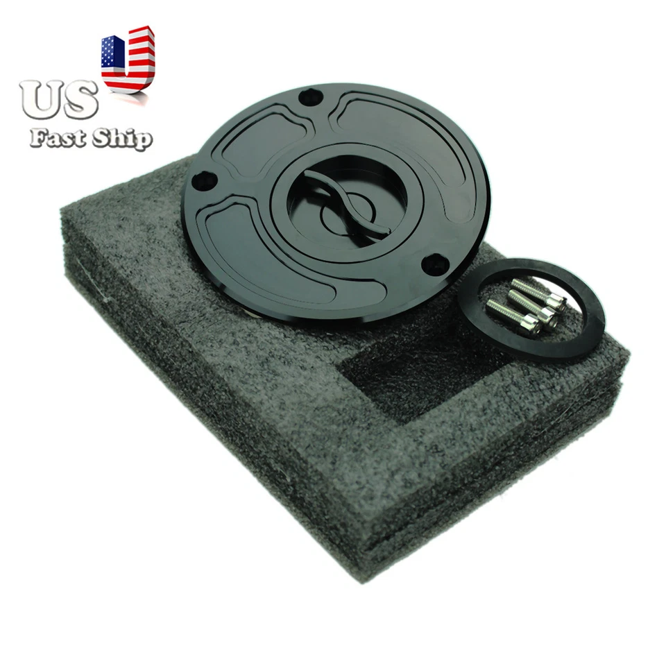 Tapa de gasolina de combustible para motocicleta Kawasaki Z750/ZX-6R/ZZR 600/ZZR 1200/ZRX 1200R EE. UU. Foto 2 de 4