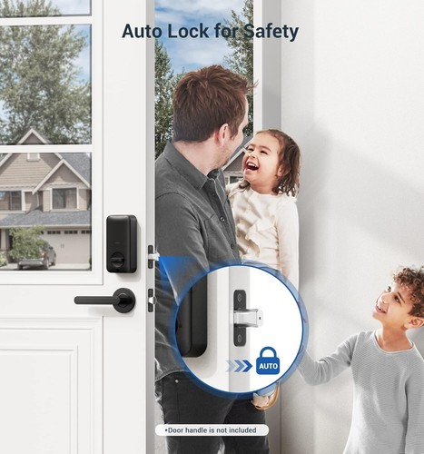 Smart Lock, Fingerprint Deadbolt, Keyless Entry Door Lock Electronic Keypad - Picture 4 of 6