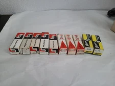 Lot of 10 Vacuum Electron Tubes w Boxes Lindal/Raytheon/Zenith etc