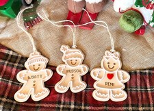 Personalized Kids Gingerbread Ornament/Gingerbread Family Ornament/Family