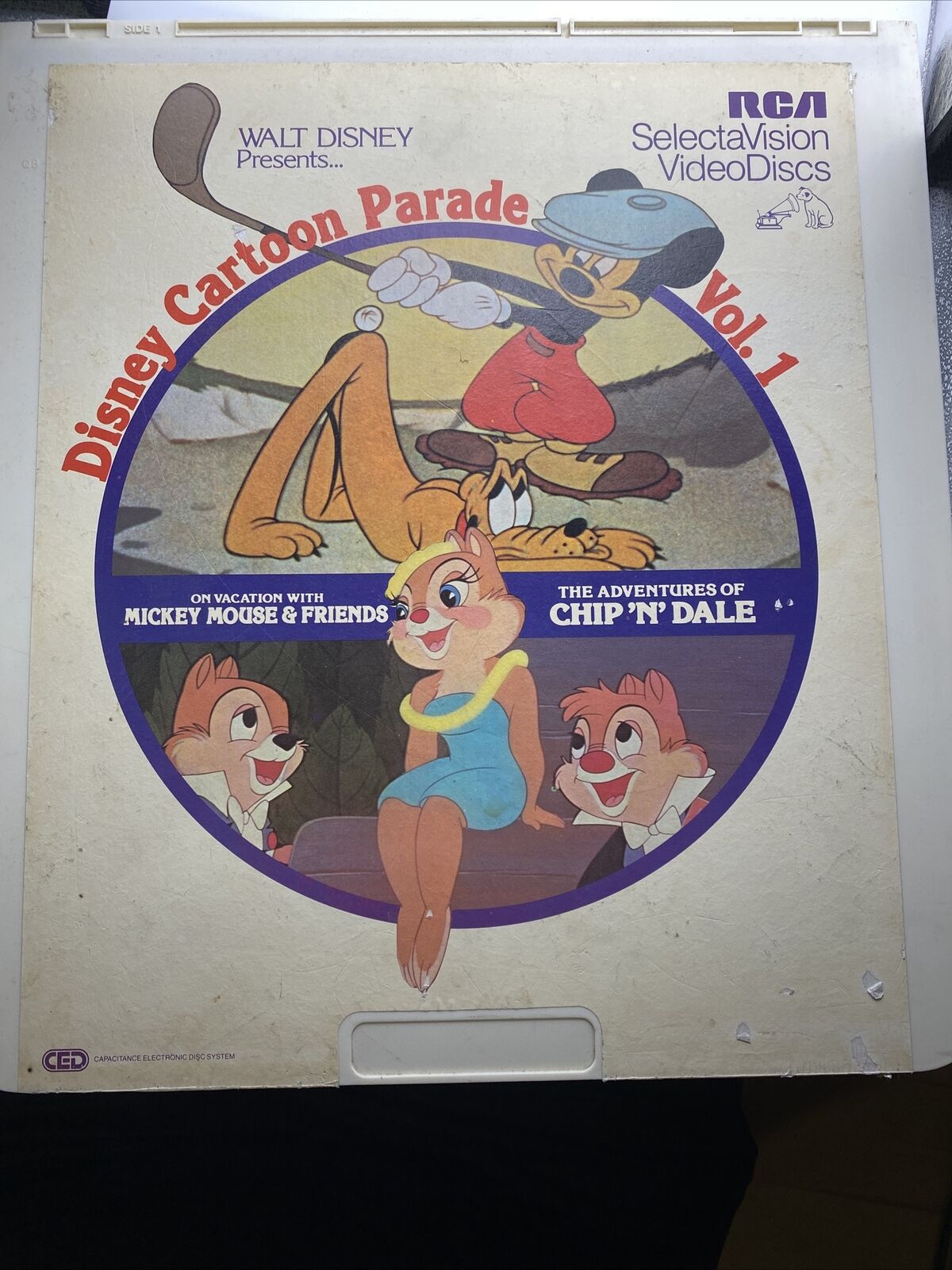 Selectavision Video Disc Disney Cartoon Parade Vol 1 Mickey Mouse Goofy  Untested | eBay