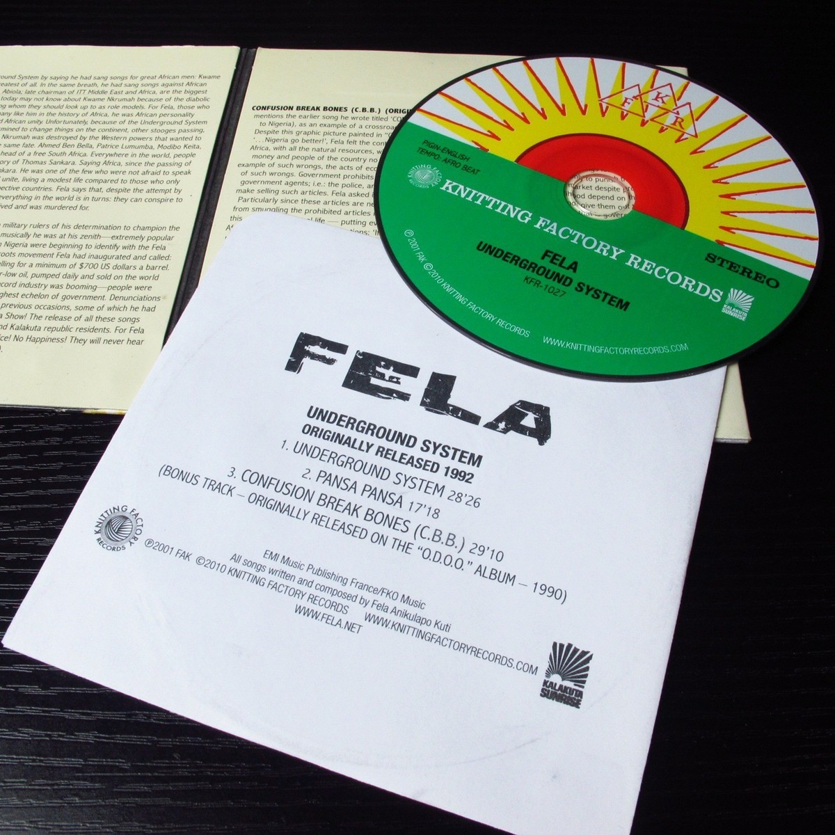 Underground System by Fela Kuti (CD, 2011) for sale online | eBay