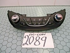 2016 2017 Chevrolet Cruze AC and Heater Control Used Stock #2089-AC 