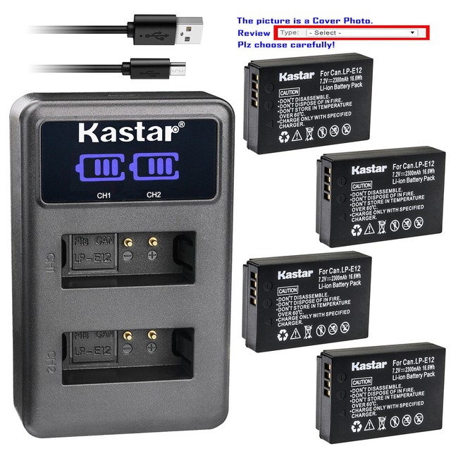 Au Dual Lp E12 Battery Charger Lcd Display Au Cable For Canon Camera Eos M2 M10 For Sale Online Ebay