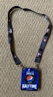 2022 NFL SUPER BOWL 56 PEPSI HALFTIME Show LANYARD! Rams Bengals Los Angeles