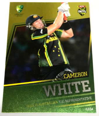 2012-13 SE BIG BASH CRICKET CARD AUST. REPRESENTIVE CARD AR34 CAMERON WHITE