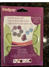 New Polyform APM80 Sculpey Silicone Bezel Shapes Bakeable Mold Polymer Clay DIY