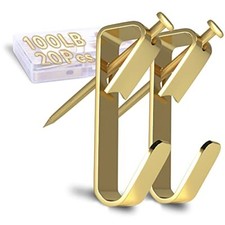 100 lb Picture Hangers, Picture Hooks for Hanging Size 1 100LB 20Pcs