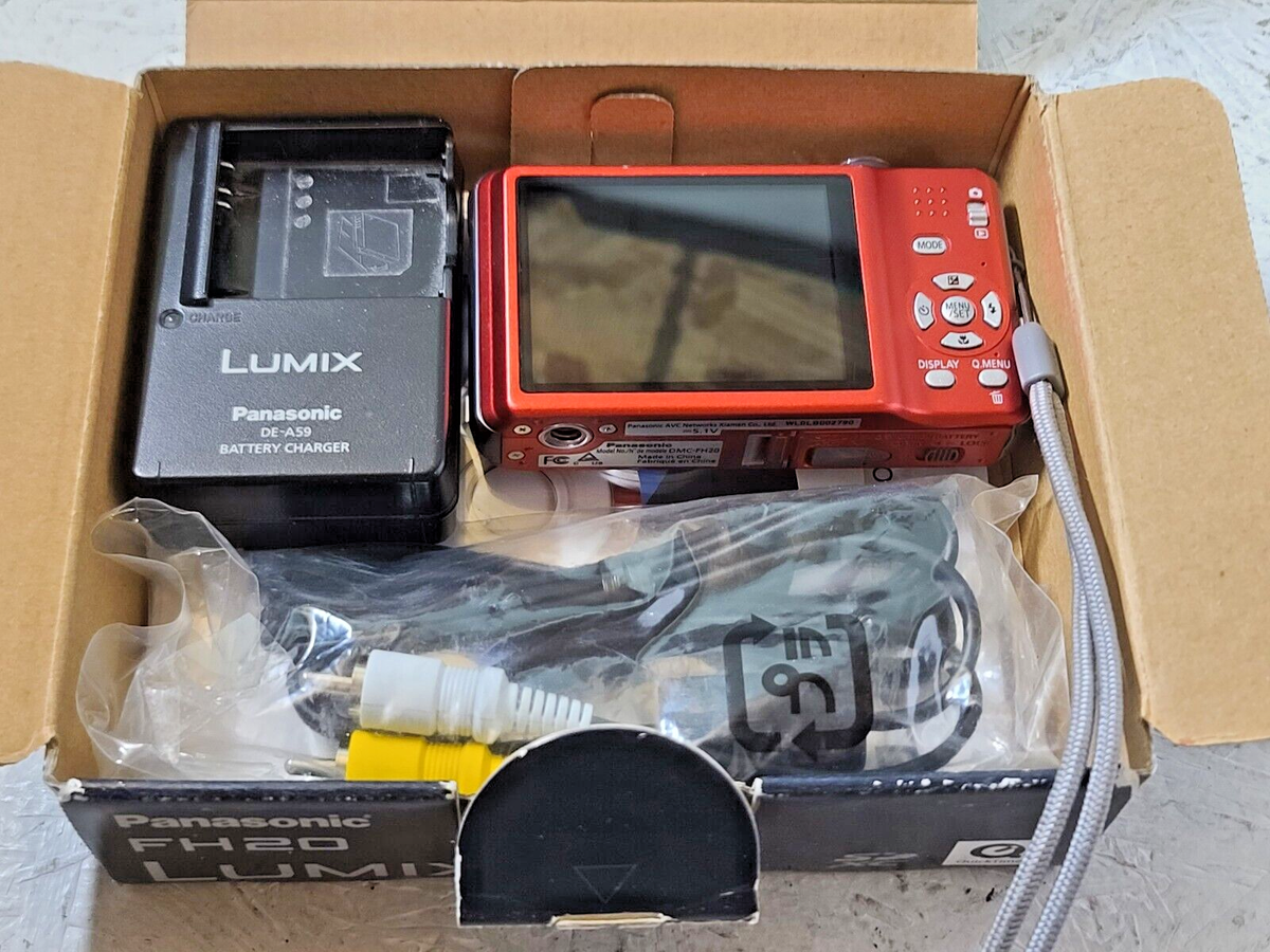 Panasonic LUMIX DMC-FH8 レッド Panasonic LUMIX DMC-FH8 Red Digital Camera Tested Excellent