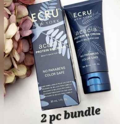 Ecru Acai Protein BB Cream Hair Moisturizing Smoothing Strengthen 2 pc  bundle