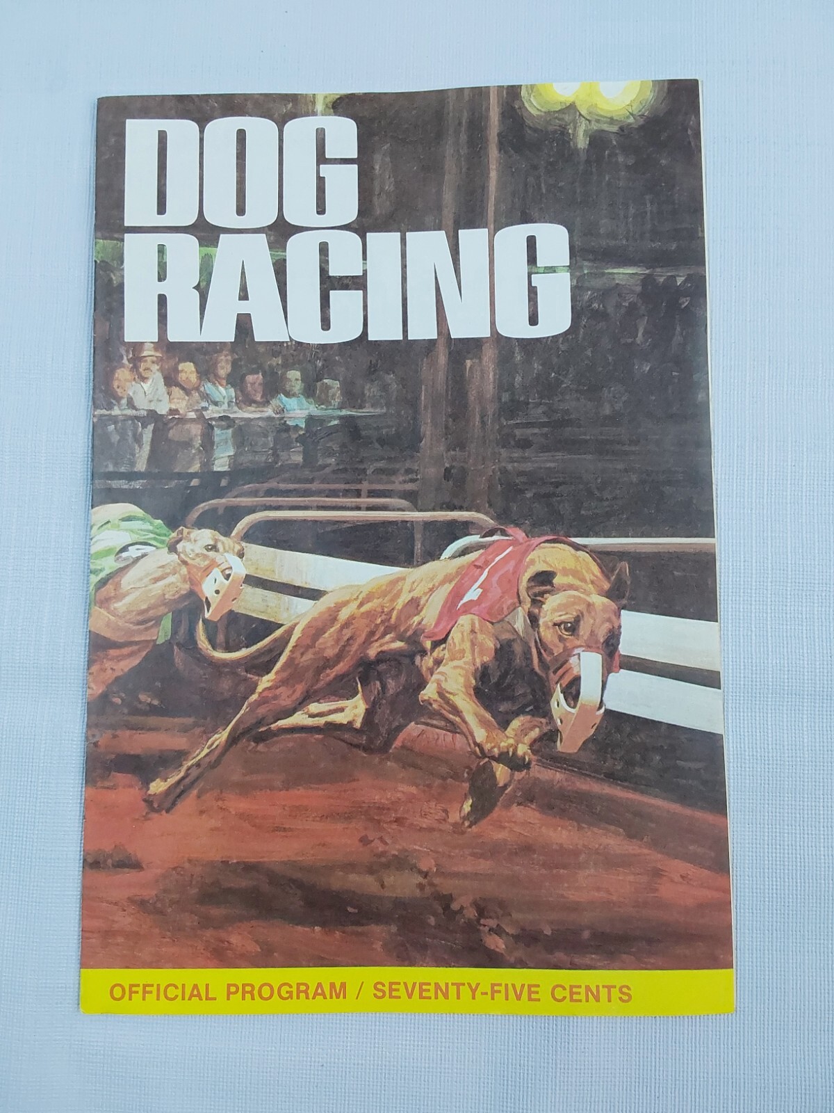 1977 Yuma Dog Racing Program. Wow! Beautiful Cover of Racing dogs. eBay