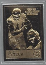 Alan Faneca Danbury Mint Steelers NFL Super Bowl XL 2006 22kt Gold Card 
