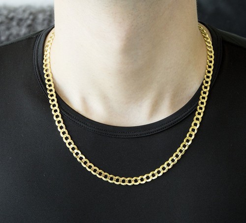2.2MM 14K SOLID YELLOW GOLD CUBAN LINK 