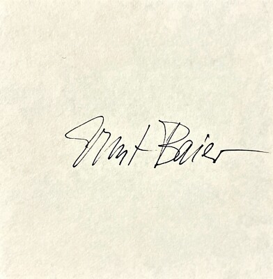 Autogramm Ernst BAIER (2001  ) handsign. 10x15 Zettel  Olympiasieg 1936 xyz