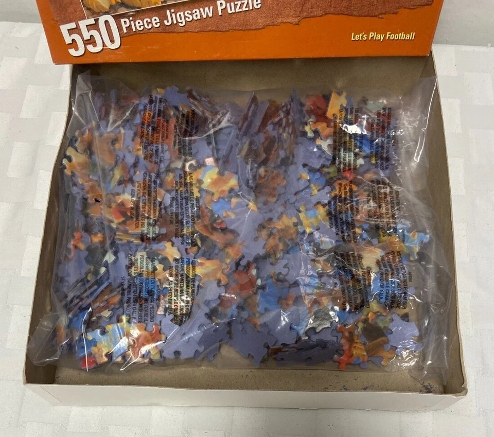 Lets Play Football Dogs 550 Piece Jigsaw Puzzle Great American Puzzle Factory - Image 3 of 4