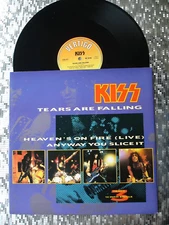 Kiss ~ Tears Are Falling ~ Vintage UK Import Maxi Single EP/LP Vertigo KISS 612