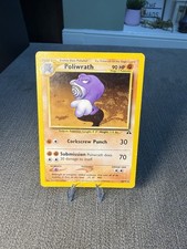 Poliwrath 28/75 Rare Neo Discovery Pokemon Card 1st Edition LP