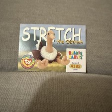 Stretch The Ostrich #130 BBOC Series I #4182 TY Beanie Baby Trading Card 1998