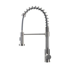 Stainless Steel Kitchen Faucet Sink Mixer Faucet Pull Down Sprayer Single Handle
