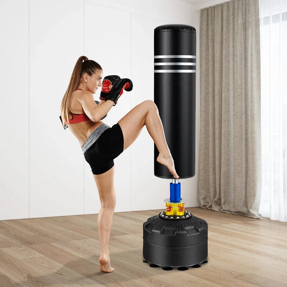Freestanding 1.75m Punching Bag with Stand & Gloves for Martial Arts Training - image 4 of 4