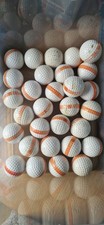30 Stk. Vitnage Golfb&auml;lle Trainingsb&auml;lle Orange Streife
