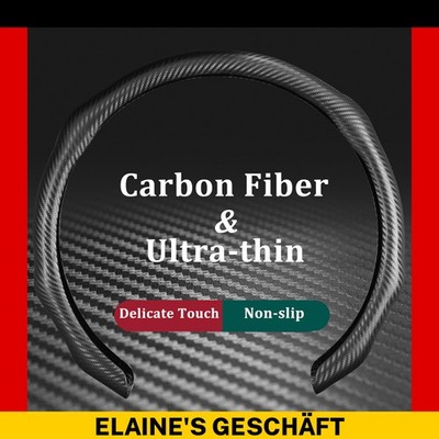 Auto Lenkrad Bezug Hülle Schonbezug 37 - 39 cm Lenkradschutz Kohlefaser Schwarz