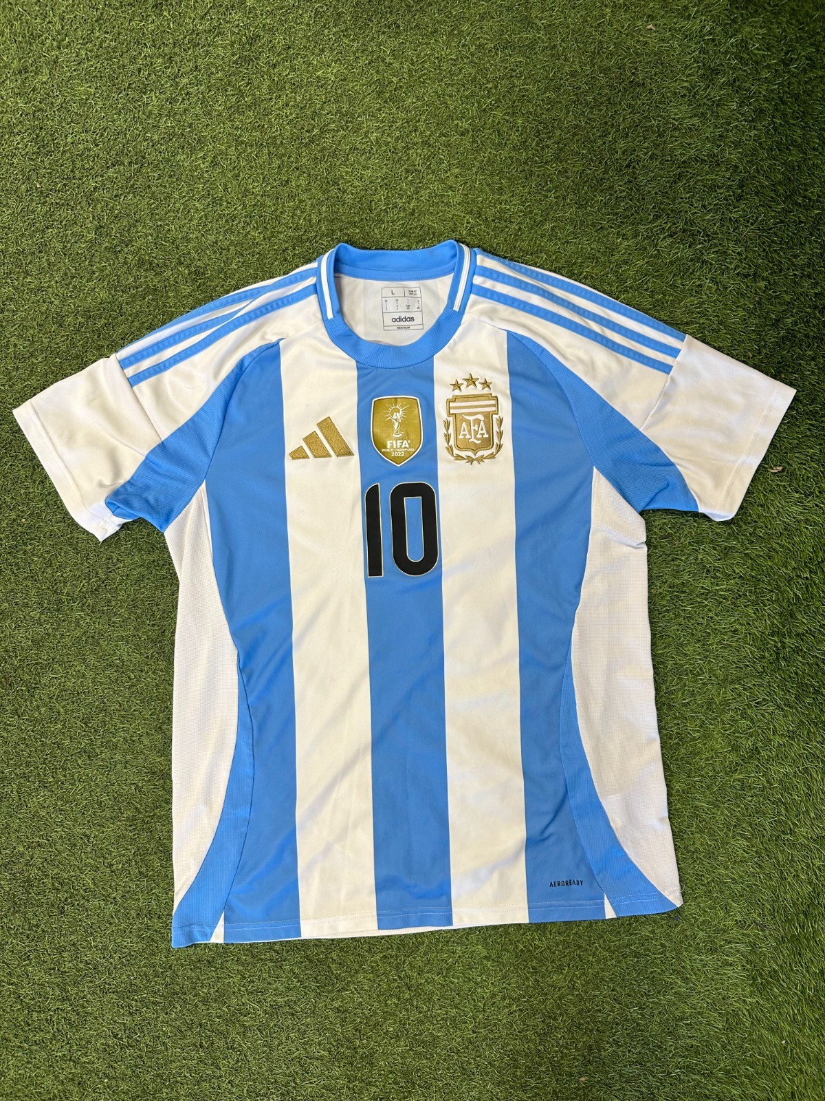 adidas Argentina 24 Messi Home Jersey IX7790 Men's Size L - Slightly Damaged