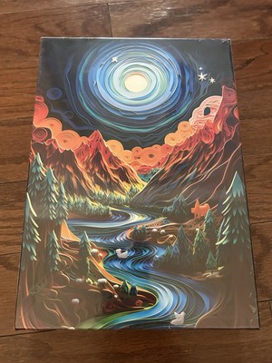 Bgraamiens Puzzle-Paper Quilling Mountains and Rivers-1000 Pieces Art Brain Game