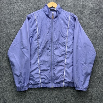 Classic Elements 41799 Windbreaker Jacket Womens M  Blue Lined Outdoor Casual