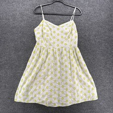 Old Navy Dress Womens L White Floral Babydoll Soft Girl Cottagecore Feminine