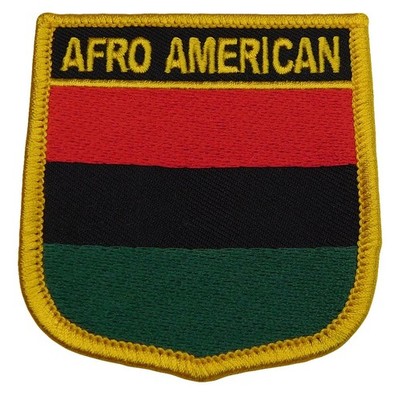 Afro American Country Embroidered Iron On Patch FPS-001