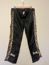LBZ Y2K Leopard Panel Moto Pants   Women  s Size 9   Vintage 2000s Streetwear