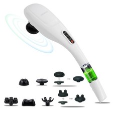 MEGAWISE Cordless Handheld Back Massager w/Rechargeable 3200mAh Battery, 5 Sp...