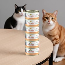 Almo Nature HFC Natural Tonno e Gamberetti 6x70g – Cibo Umido Naturale per Gatti