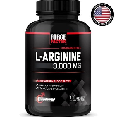 Force Factor L-Arginine 3000 MG, Extra Strength Nitric Oxide & Circulation Boost