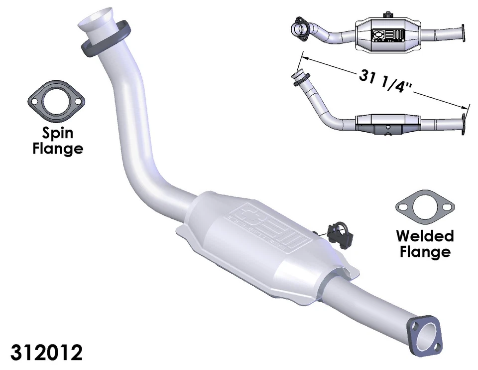 Catalytic Converter for 1983-1985 Lincoln Town Car - Изображение 2 из 2