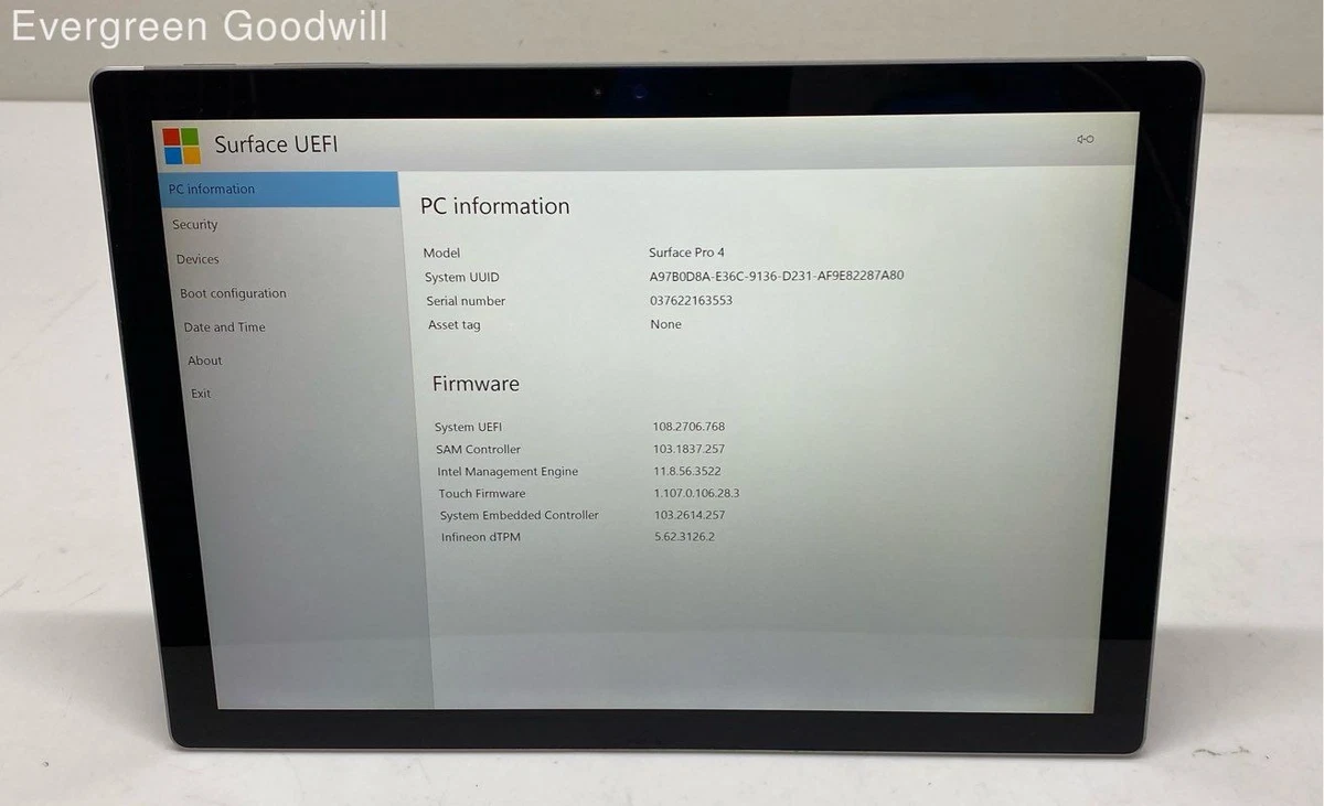 Microsoft Surface Pro 4 128 GB Tablets for sale | eBay
