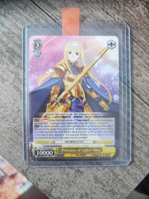 2021 Weiss Schwarz SAO Alicization Priestess Of Light Alice 