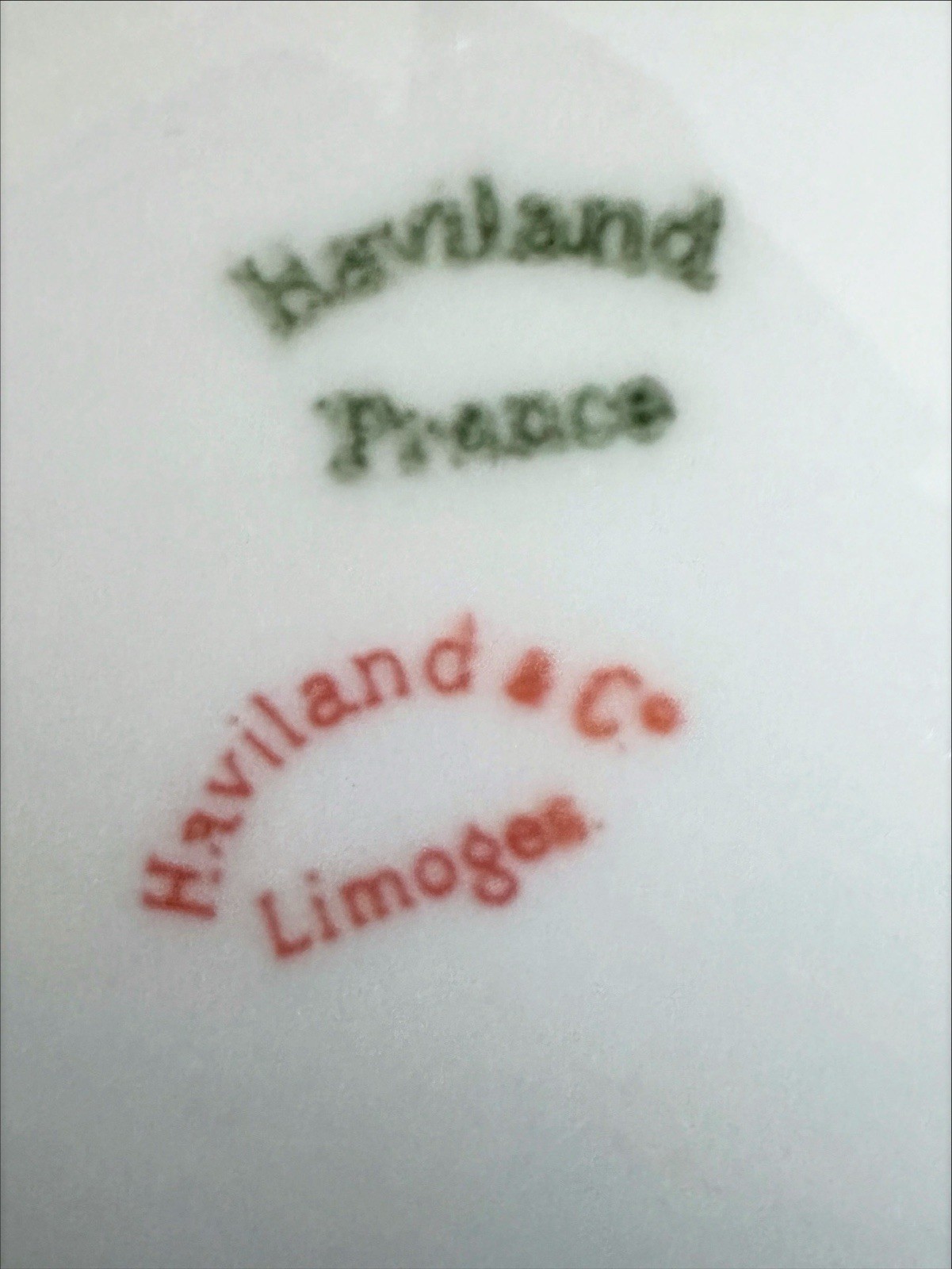 2 VTG HAVILAND & CO Limoges Floral Plates w/ Scalloped Gold Border 7 1/2” France