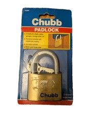Chubb Padlock 1K660 60mm Brass 2 Keys