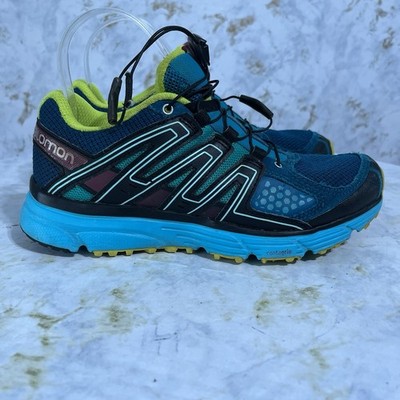 Salomon X-Mission 3 Women s Size 6.5 Trail Running Shoes Blue Hiking Sneakers